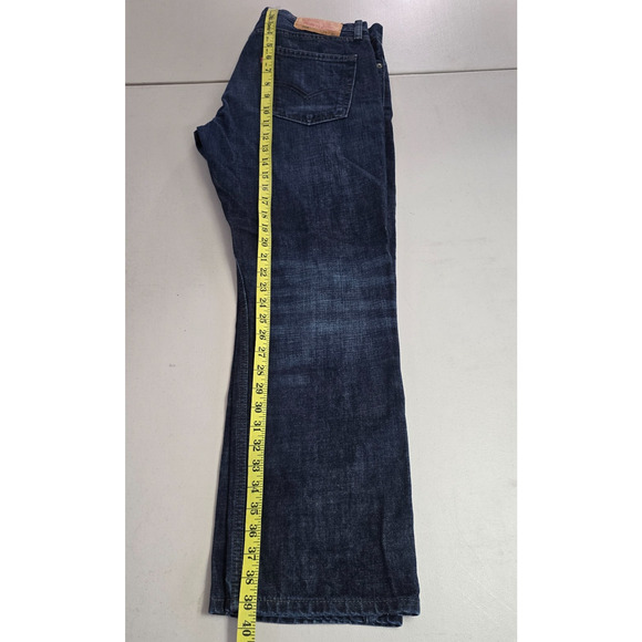 Levi's 514 Jeans Men's 34 x 28.5 Blue Dark Wash Classic Straight Fit Cotton EUC - Picture 9 of 16